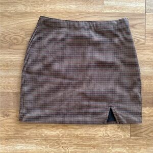 Abercrombie & Fitch Herringbone Mini Skirt - Small